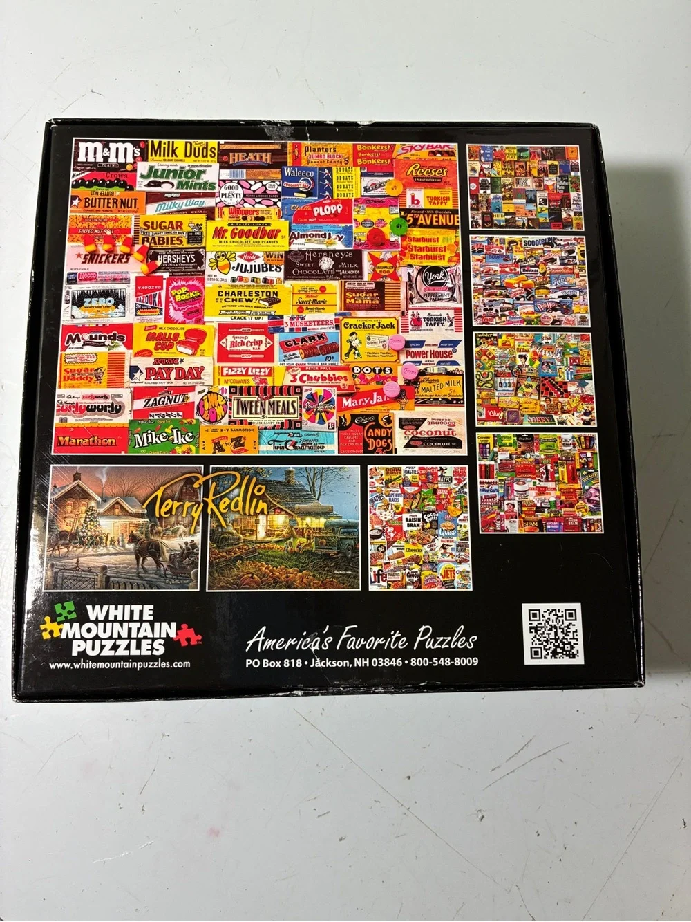 White Mountain Multicolor Vintage Cereal Boxes 1000-Piece Puzzle